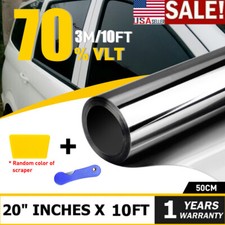 10FT Uncut Roll Window Tint Film 70% VLT 20