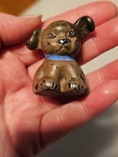 Vintage Hubley Cast Iron HINES PUP Dog Paperweight Antique Advertising Figurine  picture