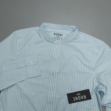 Rhone State Of Mind Band Collar Shirt Slim Fit Men's Size S Stretch Performance picture