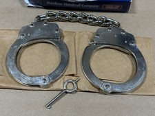 Peerless 700C-6X Chain Handcuffs in Nickel with ONE Key picture