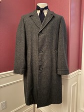 1960s Tweed Overcoat Union Made Men’s Large By Yandt’s Mens Wear picture
