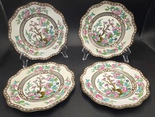Set of 4 Vtg Coalport  Indian Tree Salad Plates 7.78 England Older Original Mark picture