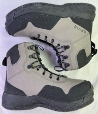 Orvis Men's Clearwater Wading Fishing Boots W/ Felt Soles-Grey/Black-Size: 10 picture