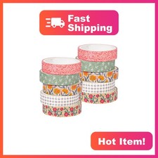 cobee 10 rolls floral washi tape set picture