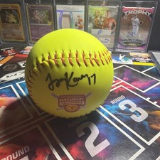 Teagan Kavan 2x national champion signed ball  picture