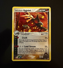 Pokémon TCG Team Magma's Aggron 7/95 EX Team Magma vs Team Aqua Holo Rare 2004 picture