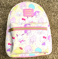 Loungefly Sanrio Hello Kitty & Friends Faux Leather Mini Backpack Pink picture