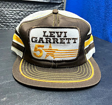 Vintage Deadstock Levi Garrett 5th Ave Tobacco Mesh Trucker Snapback Hat  USA picture