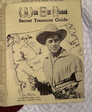 vintage 1952 Wild Bill Hickok Guide to Lost Treasures map picture