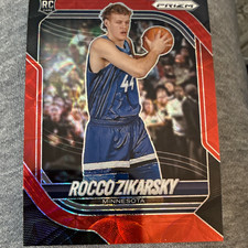 Panini 2025-26 Prizm Rocco Zikarsky Rookie Red Wave Prizm #36 /88 MIN picture
