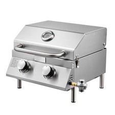 Uimoso Tabletop Gas Grill 2-Burner Portable Propane Grill Stainless Outdoor picture