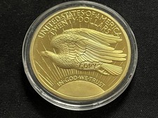 1933 St Gaudens Proof Coin Layered in 24KT Gold picture