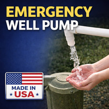 Manual Deep Well Hand Pump Kit – Emergency Backup Water – Up to 150 ft | Bradley picture