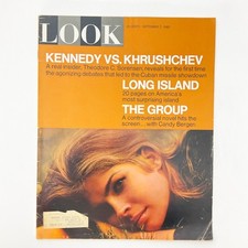 Look Magazine September 7 1965 Kennedy vs Khrushchev Long Island Mid Century  picture