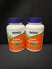 2pc Lot Liver Refresh Support 90 Veg Capsules Each Exp 4/27 & 2/28 picture