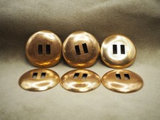 Conchos new vintage stock 1.5 inch brass plated steel saddle picture