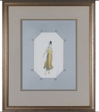 Erte Baghdad 1979 Signed Numbered Lithograph 147/300 Framed COA Art Deco picture