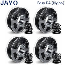 JAYO 4*1KG Easy PA Nylon 6+66 Black Filament 1.75mm 2.2lbs Warp-Free Strong picture
