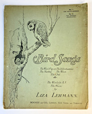 Liza Lehmann music Bird Songs 1907 First Ed Female composer picture