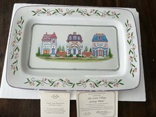 The Lenox Village Serving Platter In Orig Package -2002 picture