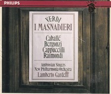 Verdi I Masnadieri Caballe Bergonzi Cappuccilli Raimondi Gardelli 2 CD Philips picture