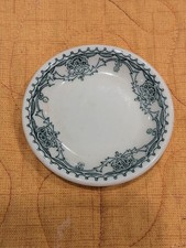 Vintage Mayer China Nassau 68034 Butter Pat Dish 2.75” Green Floral USA picture