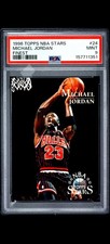 1996 Topps Stars Michael Jordan #24 Finest - Very Clean - Rare SP - PSA 9 picture
