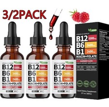 3/1x Vitamin B12 and B6 Liquid Drops, B12 Sublingual Vitamin B Complex Vitamin picture