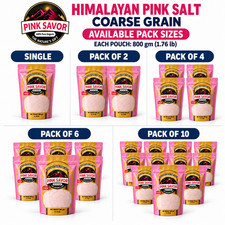 Himalayan Pink Salt Coarse Grain 1.7 lb Natural Cooking and Seasoning Multi-Pack picture