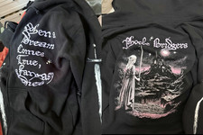 Phoebe Bridgers Zip Up Hoodie Tour, 2-sided, reprinted picture