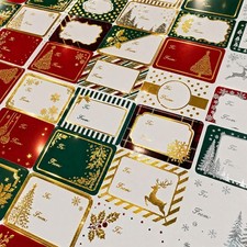 Name Labels, 160pcs Gold & Silver Foil Christmas  Tags Stickers picture