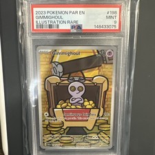 2023 pokemon PAR EN Gimmighoul #198 Illustration rare PSA 9 picture