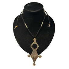 Authentic Tuareg Berber Cross Pendant - Handmade Tribal Necklace picture