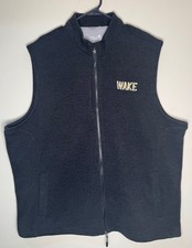 Johnnie-O Mens Performance Denalis Vest Sz XXL Black Golf Active WAKE FOREST EUC picture