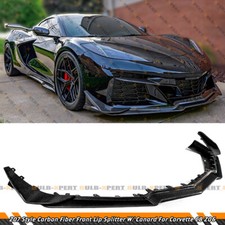 For 2023-25 Corvette C8 Z06 E-ray Carbon Fiber Z07 Style Front Splitter & Canard picture
