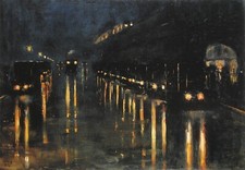 Lesser Ury : Bülowstraße  Station : 1922 : Archival Quality Art Print picture