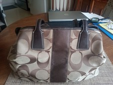 coach canvas bag signature vintage excellent condition picture