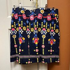 Croft & Barrow Women's Athletic Skort Size Medium Floral Pull-On Stretch picture