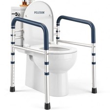 PELEGON Toilet Safety Rails (350 lb) - Adjustable Toilet Safety Frame & Rails picture