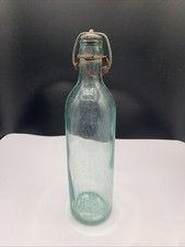 Antique Aqua Green  HIRES ROOT BEER bottle W/ Lightning Bail Closure 1890s-1910s picture