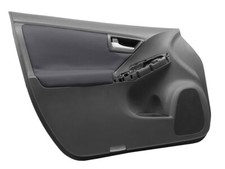Fits 2010-2015 Toyota Prius PVC Leather Front Armrest Door Panel Cover Gray picture
