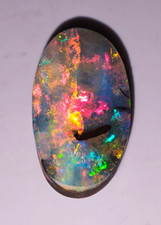 38.80ct Solid Australian Boulder Opal  100% Natural Red Gem Black Boulder VIDEO picture