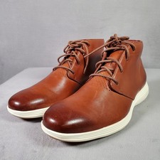 Cole Haan Chukka Boots Mens 9.5M Tan Leather Grand Tour Preppy Ivy League C29589 picture
