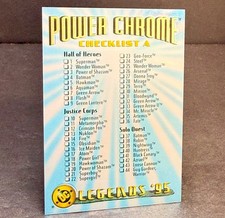 1995 Skybox DC Power Chrome Legends #149 Checklist Chromium DC Comics picture