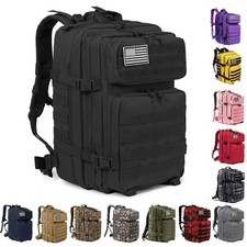 45L Military Tactical Backpack Waterproof MOLLE Hiking Camping Outdoor Gear picture