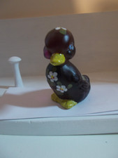 Fenton Glass  H/P Amethyst Duck , Marilyn Wagner picture