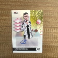 Topps 2024-25 Finest UEFA Francisco Conceicao Juventus Auto BA-CN picture