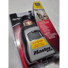 Master Lock 5400D Portable Key Lock Box 4-Digit Combination Holds 5 Keys Black picture