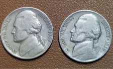 💰1939 P & S Jefferson Nickel - 2 Coins Set - GOOD / VG picture