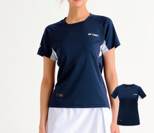 YONEX 253TS010F Women's Badminton T-Shirt Y-COOL Stretch Dark Navy 25F/W picture